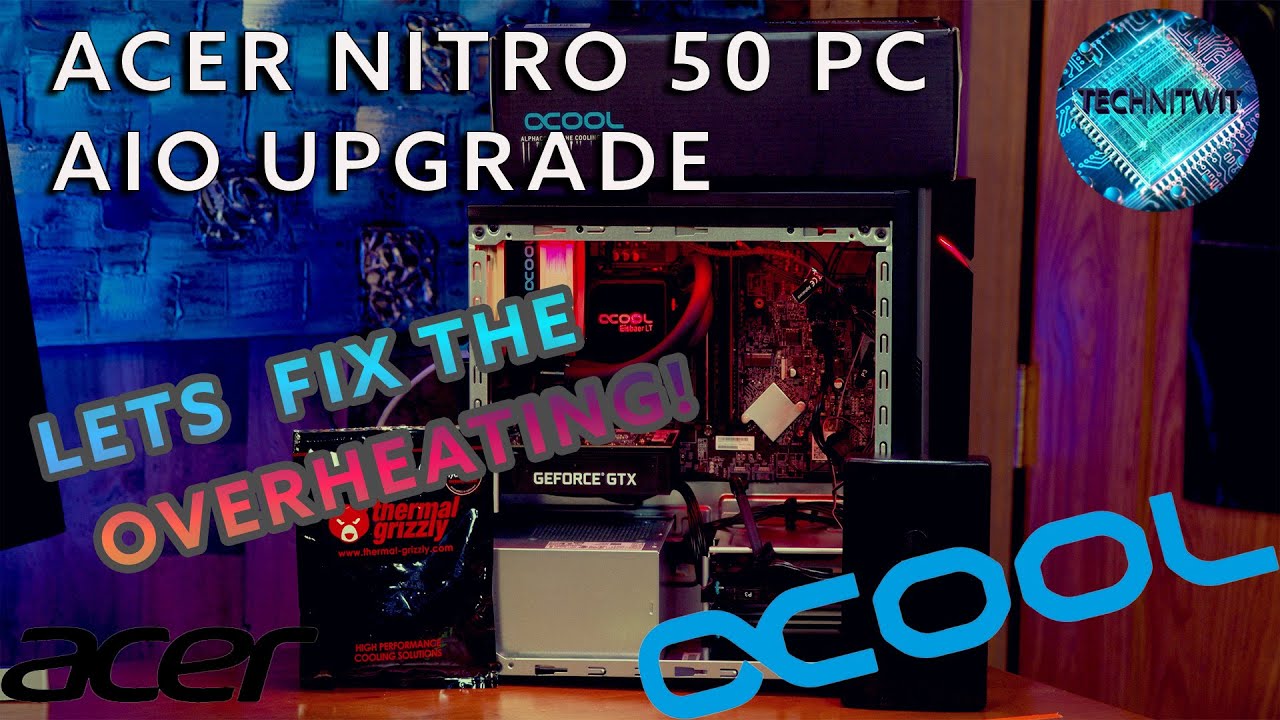 Acer Nitro 50 Gaming PC Lets fix the overheating Problem! AlphaCool AIO