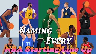 Naming all 30 NBA starting lineups from opening week!!!
