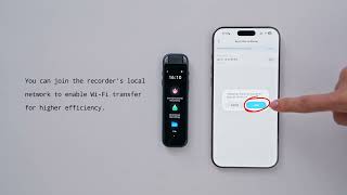 iFLYTEK AI Recorder P1 Pro How to Video - Switch to Wi-Fi Fast Transfer DuringTransmission