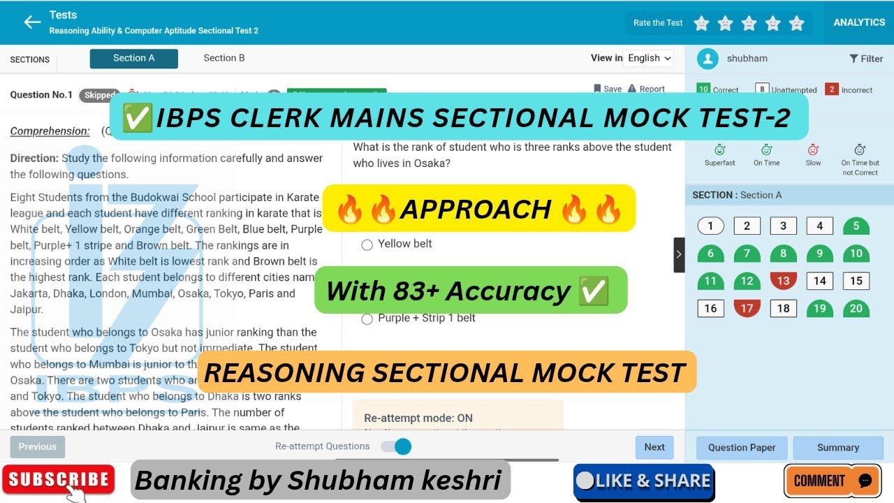 Ultimate IBPS Clerk Mains 2025 Mock Test - Boost Your Score!