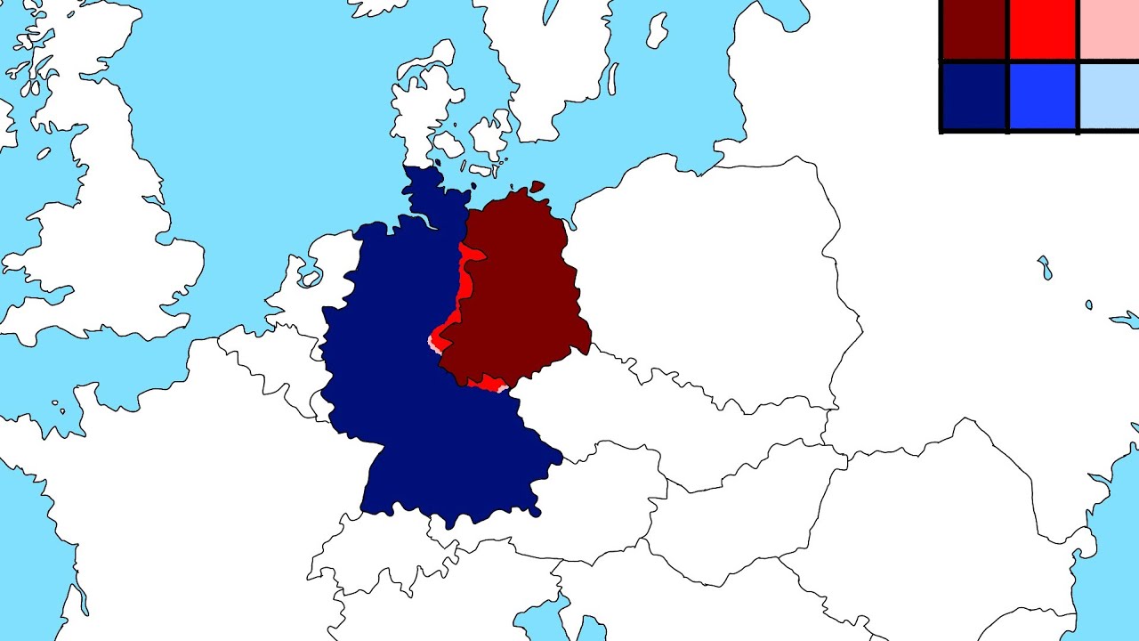 Map Of East And West Germany - Photos