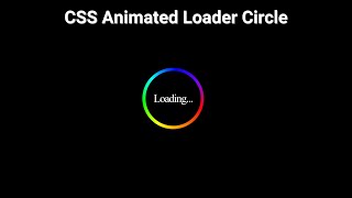 Creative CSS Loading Animations Effects | CSS Animation | Web Designing Tutorial
