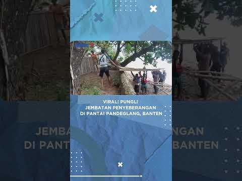 Viral! Pungli Jembatan Penyeberangan di Pantai Pandeglang, Banten