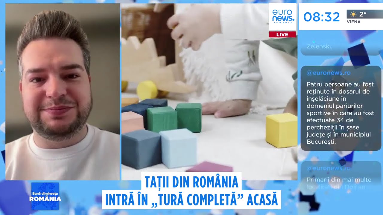 Puțini tați își iau concediu de creștere a copilului, în România. Unii suferă de depresie postnatală