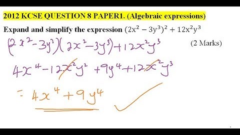 2012 KCSE MATHEMATICS QUESTION 8 PAPER 1
