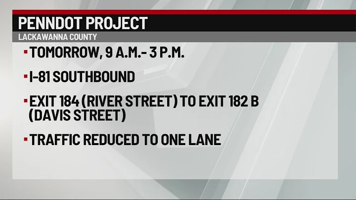 Lane restrictions scheduled for I-81 Tuesday | 28/22 News
