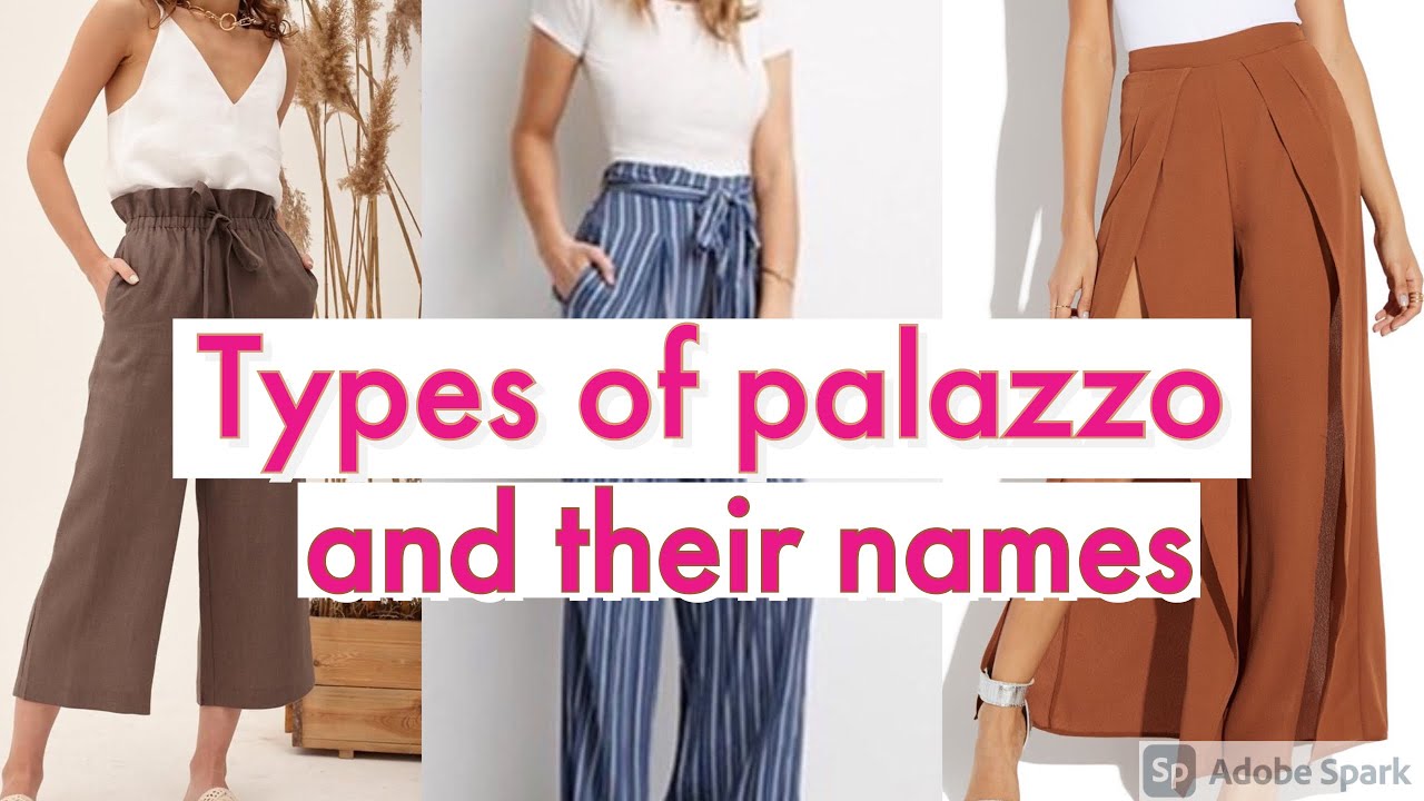 Different types of palazzo with their names Ep 7
