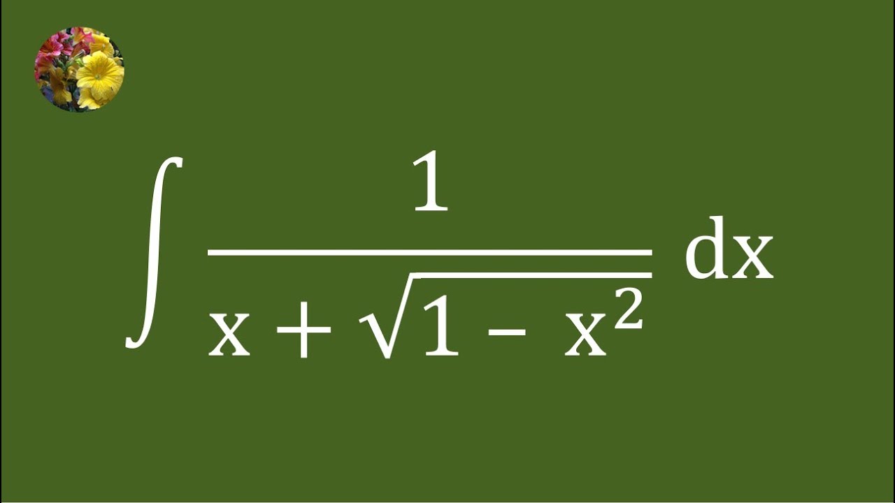 Evaluating the indefinite integral using basic techniques - YouTube