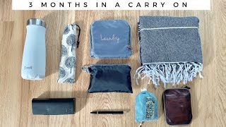 PACKING FOR 3 MONTHS IN A CARRY ON | minimalist travel backpacking SE Asia