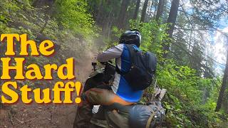 PNW Scooter Safari! Part 4 Trails get hard! #singletrack #hardenduro #scooter