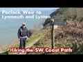 Hiking porlock weir to lynmouth and lynton  sw coast path national trail  devon