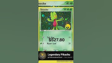 TOP RARE CARD TREECKO POKEMON #pokemon #tcgshorts #tcgpokemon #pokemongo #pokémon #treecko #vstars