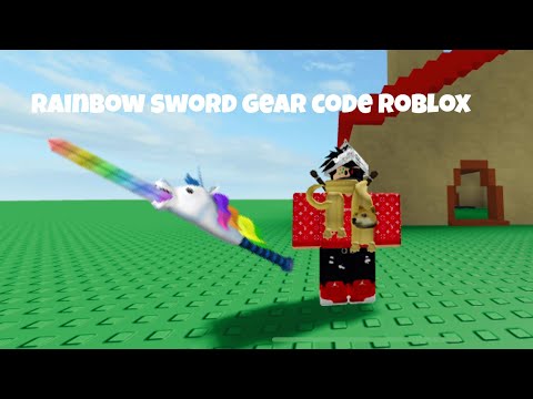 Rainbow Sword Gear Code Roblox Youtube