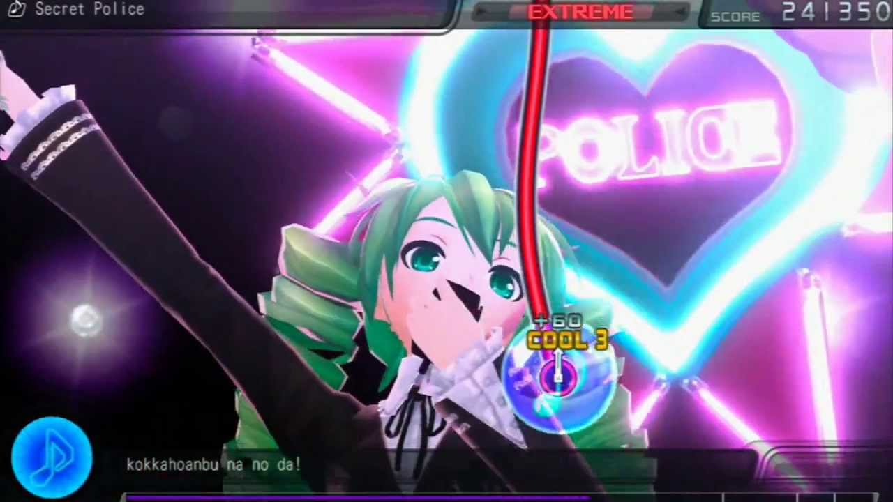 Hatsune Miku: Project Diva F [NA]- Secret Police (Extreme Sightread)
