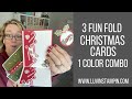 3 Fun Fold Christmas Card & My Cute Nieces