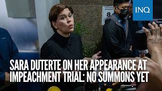 Download lagu Sara Duterte on her appearance at impeachment trial: No summons yet