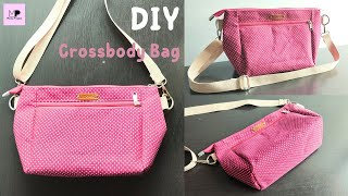 Easy Crossbody Bag Sewing Tutorial | DIY Crossbody Bag With Pockets