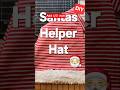 Easy Santa Hat, DIY Santa's Helper Hat, #santa, #christmas, #christmasdecorations Holidaydecorations
