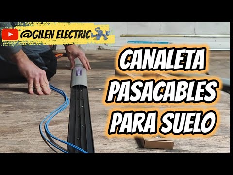 Canaleta pasacables de suelo. Cómo proteger cables en el piso