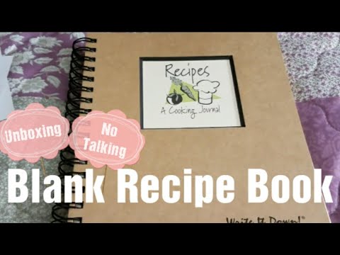 No Talking Unboxing| Amazon Blank Recipe Book hqdefault
