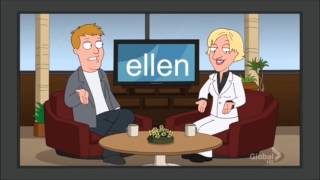 Family Guy: Ellen only talks when her guest is talking.