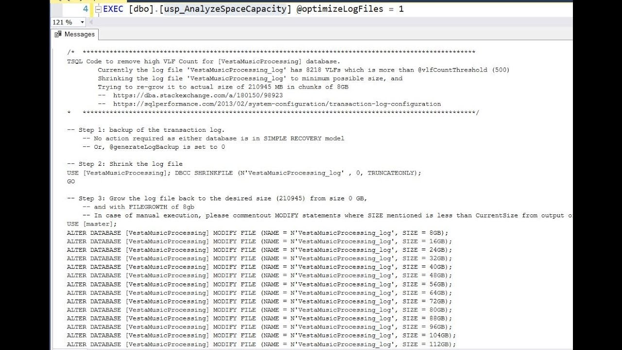 Get Rid of High VLF Issue @OptimizeLogFiles - YouTube
