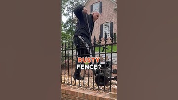 How To Paint Rusty Metal Fence: Tips and Tricks #shorts