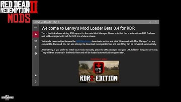 How to install Lennys Mod Loader (2023) RDR2 MODS