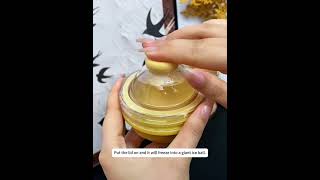 🧊 2-in-1 Collapsible Silicone Ice Ball Maker Cup &amp; ice hockey cup with Straw and Lid #iceballs
