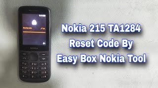 Nokia 215 4G TA-1284 Reset Code Password By Easy Box Nokia Tool