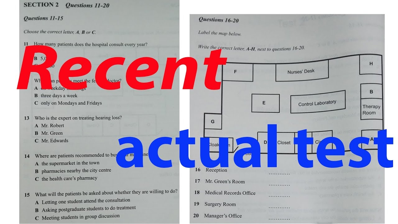 IELTS LISTENING RECENT ACTUAL TEST 14 | IELTS LISTENING TEST