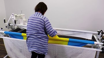 Loading Quilt Fabric on the Grace Continuum Frame