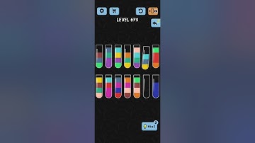 Water Color Sort Level 679 Walkthrough Solution iOS/Android