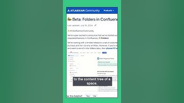 Add More Content Organization to Confluence with Folders #shorts