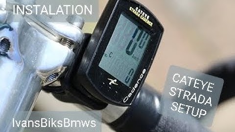 How To Install / Setup The Cateye Strada Wireless Bike Computer [4k]
