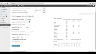 Wordpress tutorial how to use forecast plugin