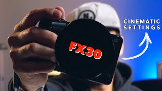 My FX30 CINEMATIC and TALKING HEAD Video Settings! | Settings explained!