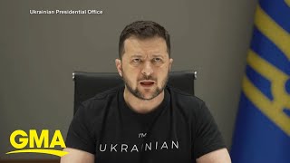 Zelenskyy gives plea for more weapons as Russians gain ground l GMA