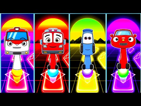 My Sprunki OC: All Titipo Bus 🆚 Flash Bus 🆚 Tutu Cars 🆚 Guido Cars,🎶Tiles Hop Game🎮🎯