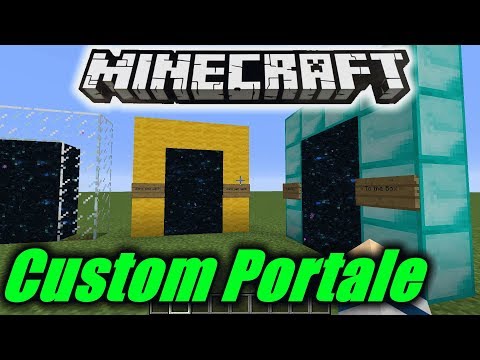 Custom Portale in vanilla Minecraft || Tutorial 1.12