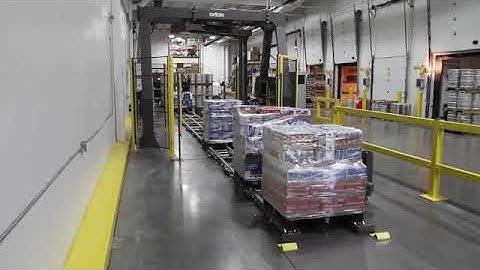 MA X “Beer Wrapper” w LoPro Conveyor Running Single Pallets Specialty Stretch Wrapper