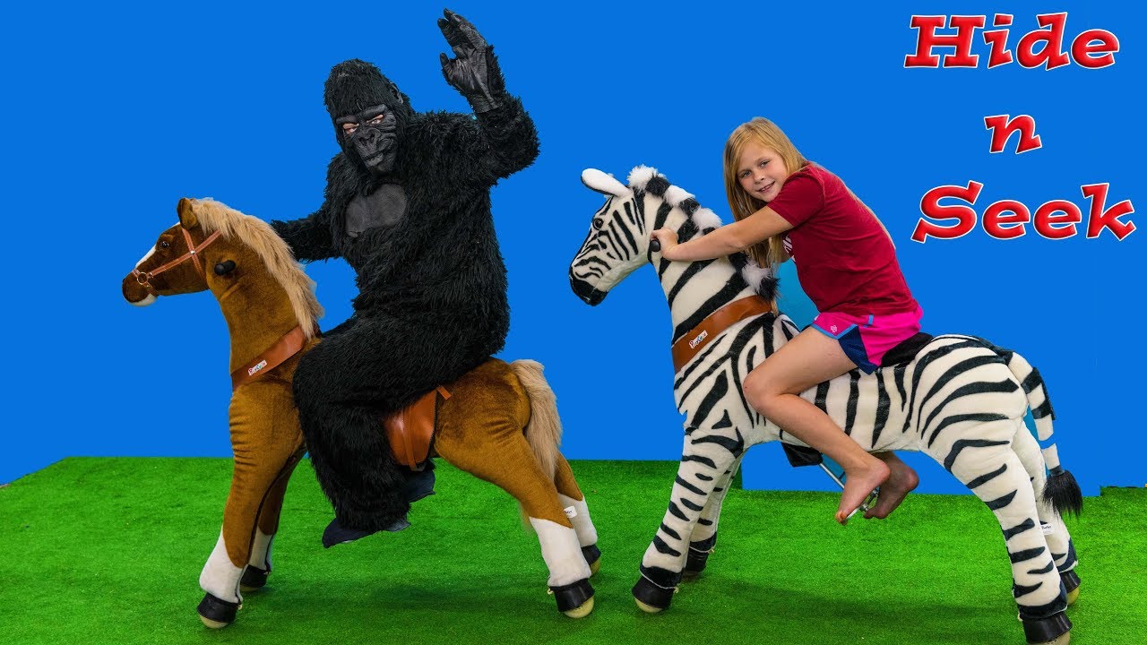 Assistant Gorilla Box Fort Hide N Seek with Wiggles and the Pony Cycle ...