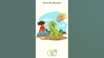 Dop 2 (Delete One Part) Level 1606 Save the dinosaur #shorts #viralvideo
