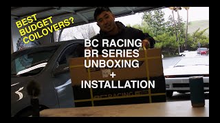 BC Coilover unboxing and install Toyota Matrix XRS