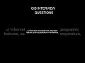 GIS Interview Questions:#Question 16 #gis #question #software #jobinterview #ai #fact #gissolutions