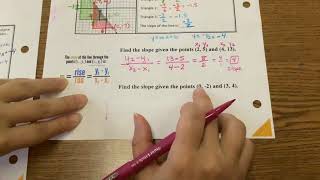 Notes 8.EE.6 slope intercept form 5/5
