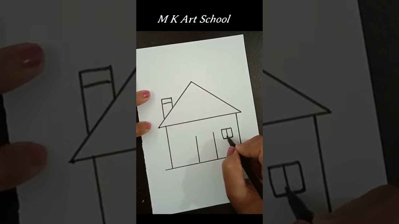 House 🏘️ Drawing With Shape l 