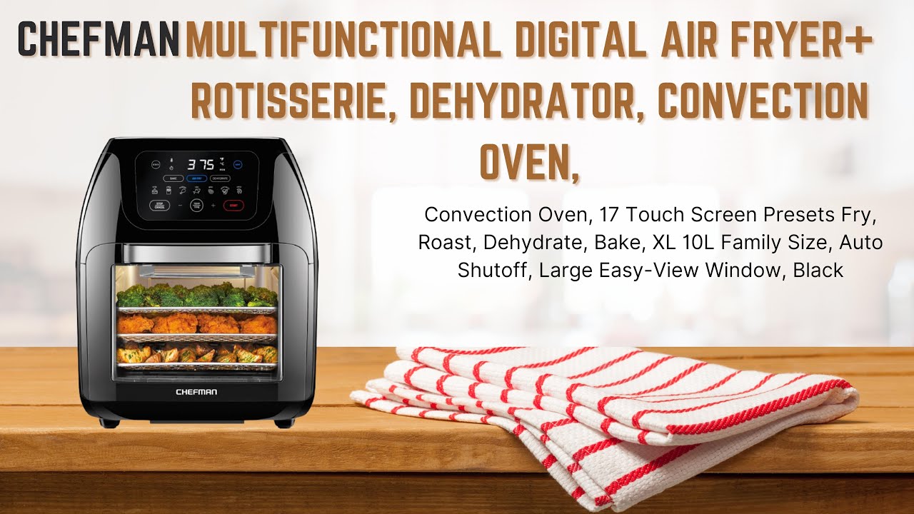 Air Fryers, Gourmia GTF7460 17-in-1 Multi-function, Digital