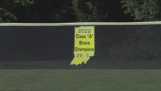 Tecumseh celebrates back-to-back 2A State Championships in softball.