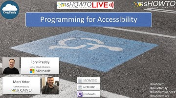 Programming for Accessibility W/ Rorry Preddy and Mert Yeter